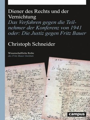 cover image of Diener des Rechts und der Vernichtung